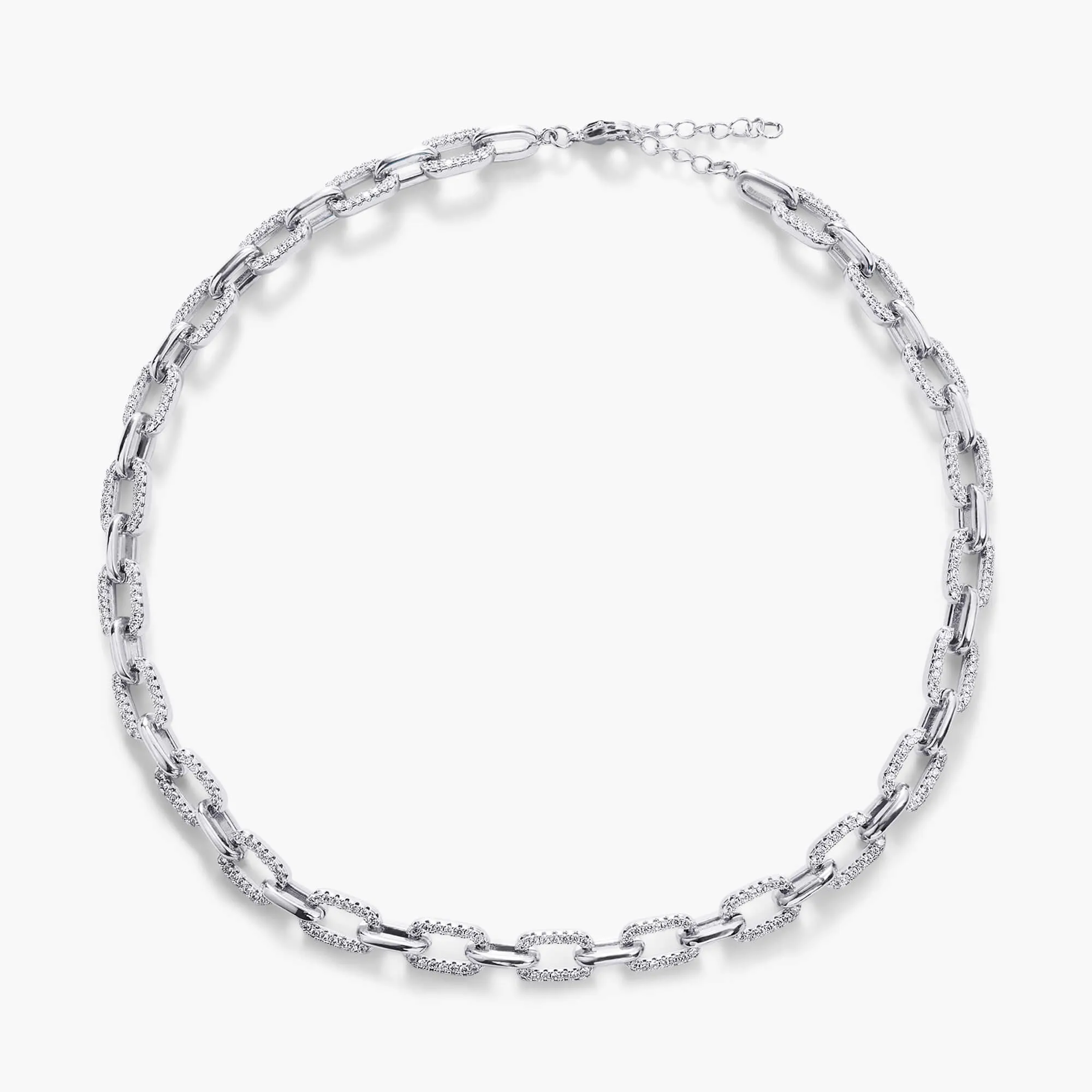 Half Pavé Chain Link Choker