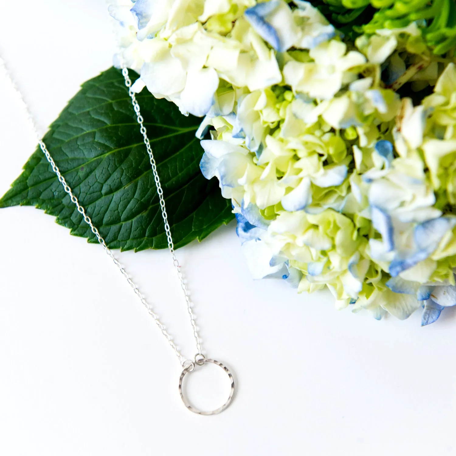 Hammered Circle Necklace