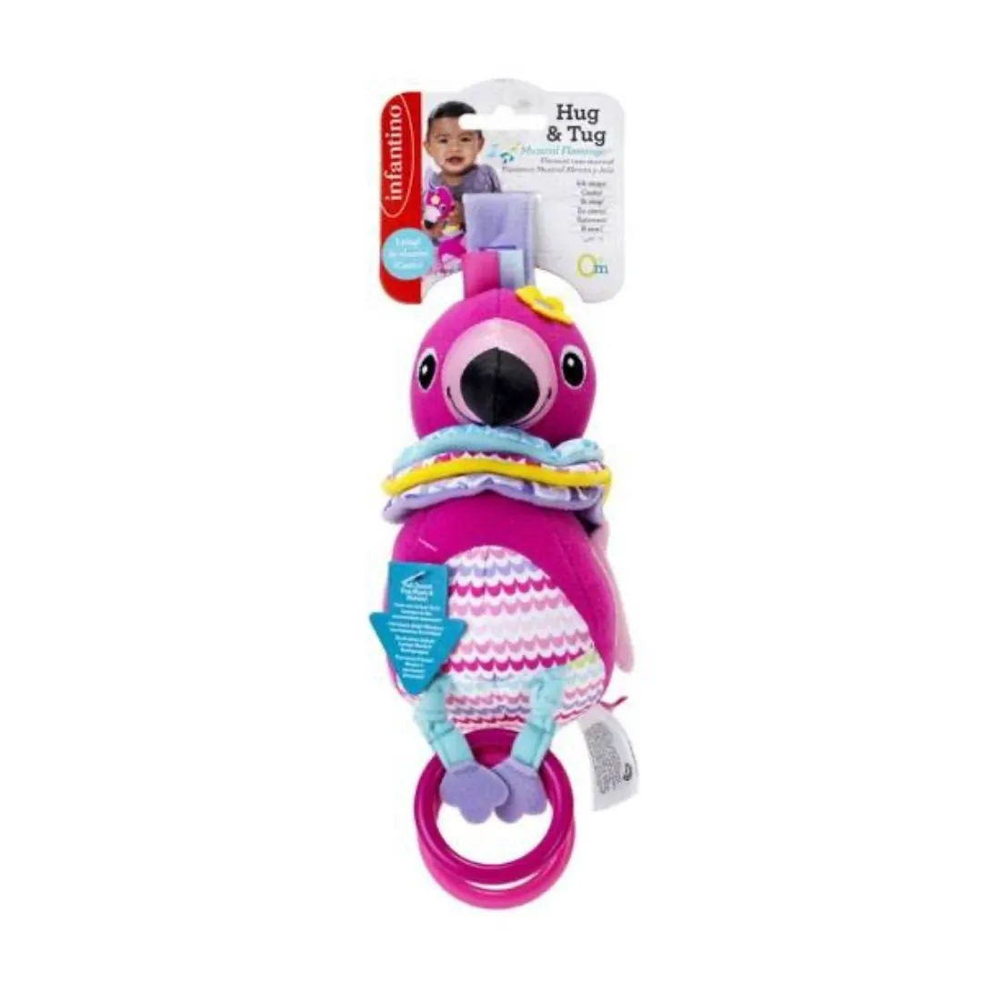 Infantino Hug & Tug Musical Flamingo