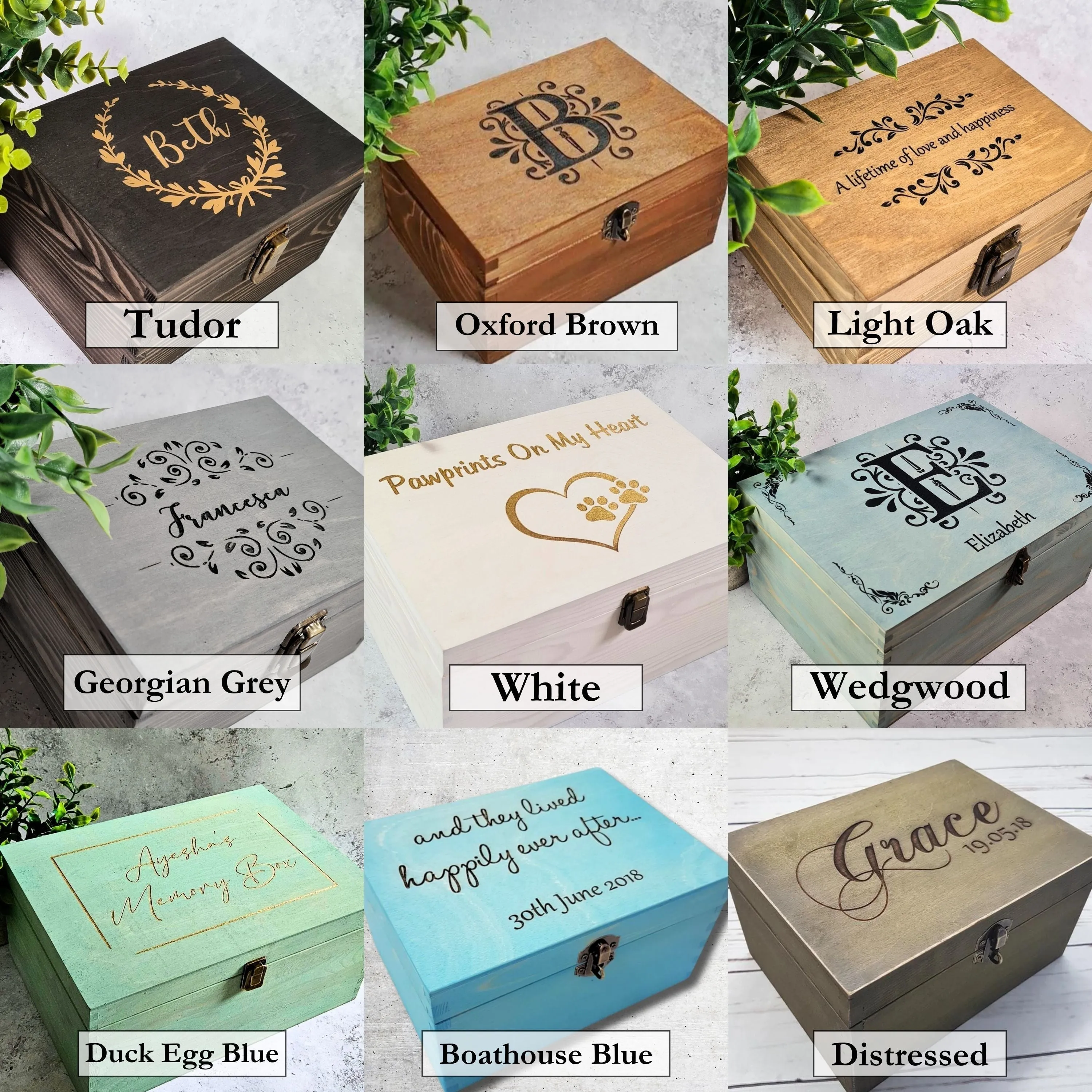 Jewellery Box I Engraved Wooden Organiser I Personalised Gifts for Her