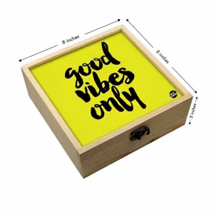 Jewellery Box Wooden Jewelry Organizer -  Good Vibes Only