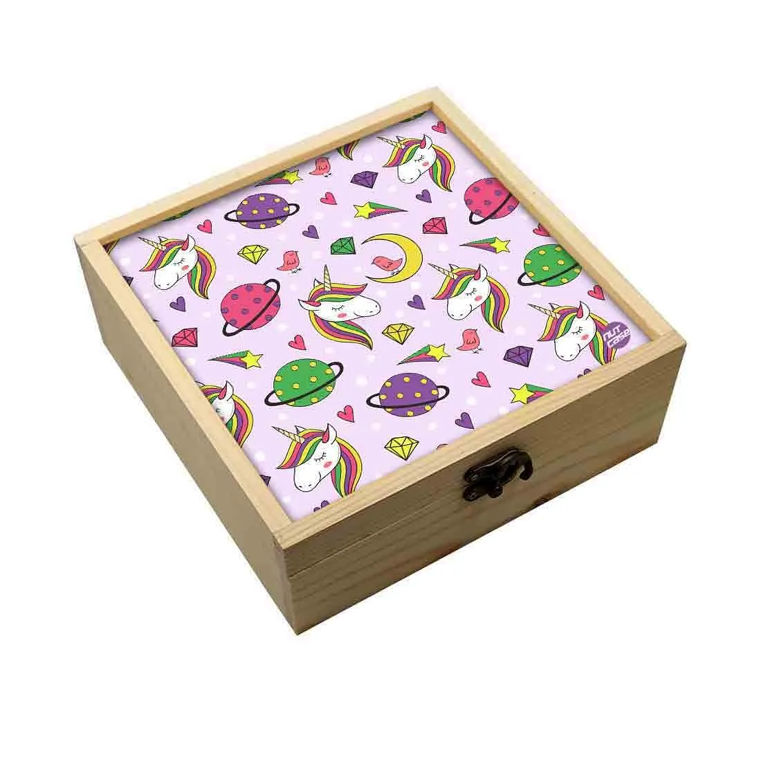 Jewellery Box Wooden Jewelry Organizer -  Unicorn Diamond