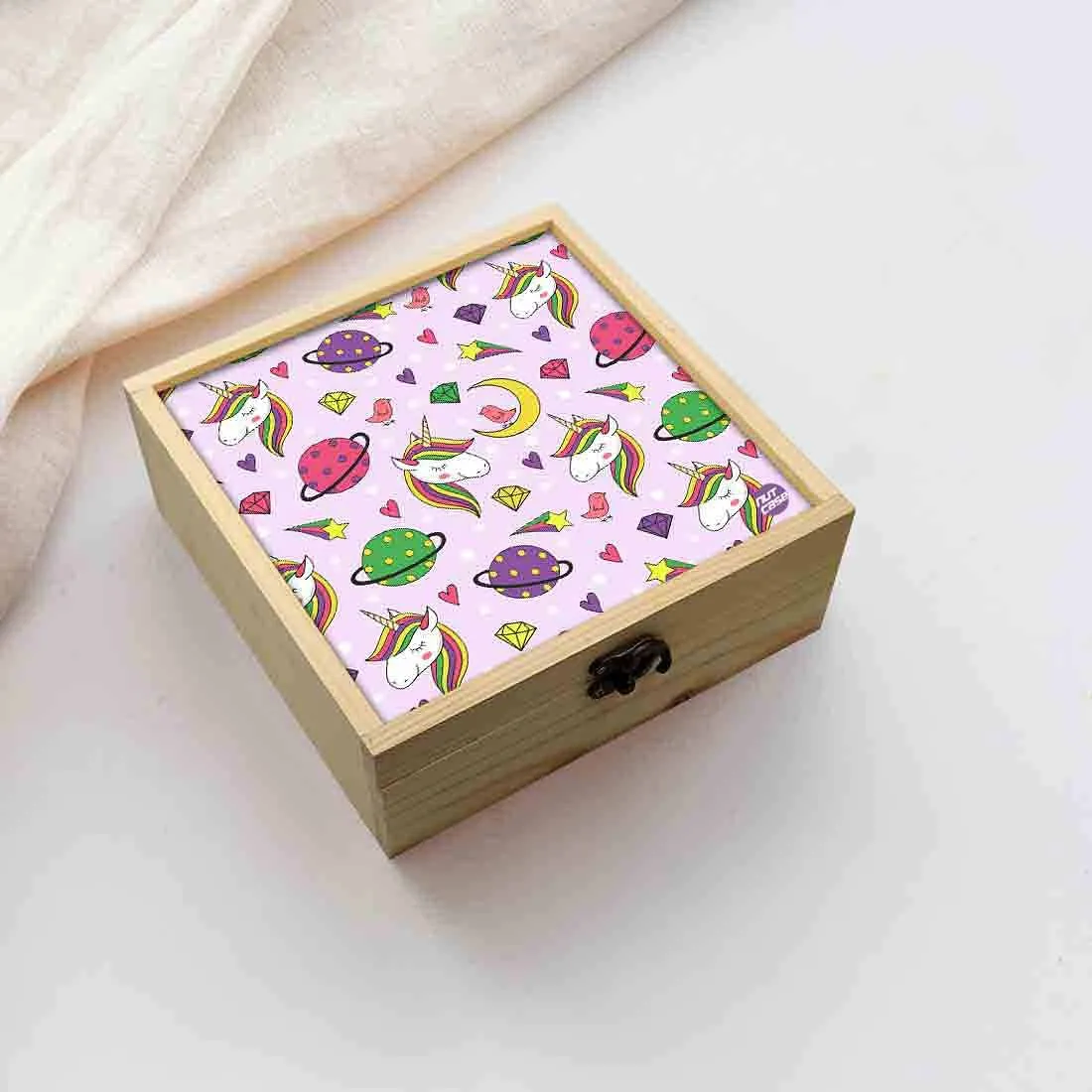 Jewellery Box Wooden Jewelry Organizer -  Unicorn Diamond