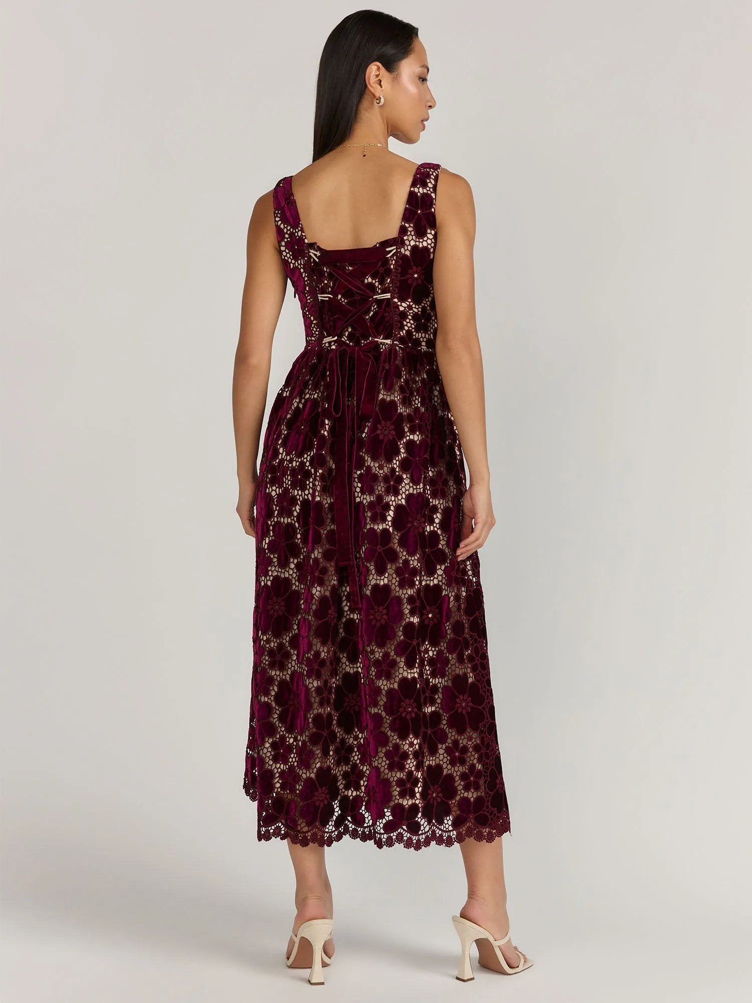 Just Me Velvet Lace Dress - Brands We Love