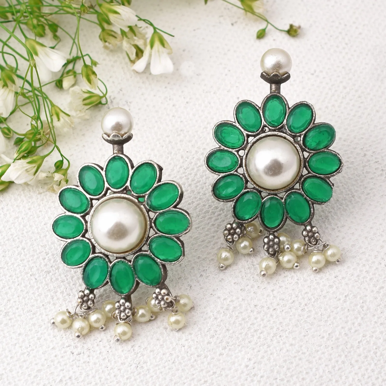 Kavisha Floral Stud Earrings