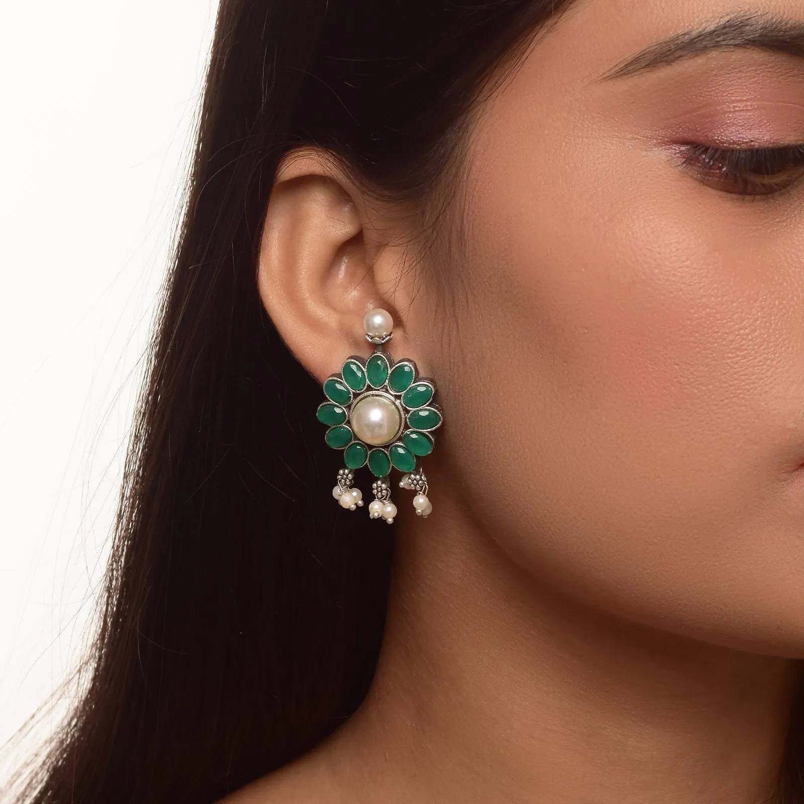 Kavisha Floral Stud Earrings