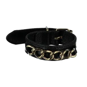 Kristin Black Leather Bracelet