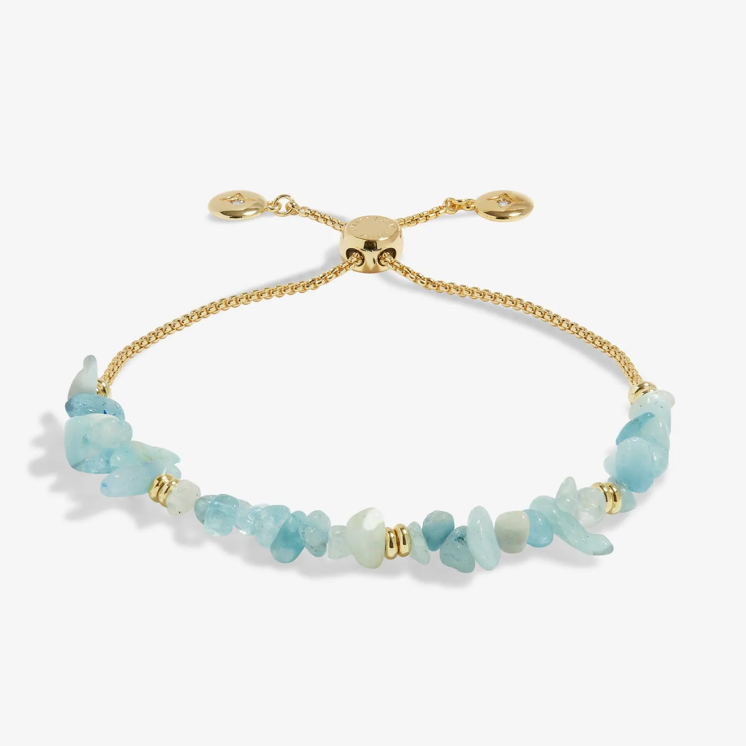 Manifestones Aquamarine Gold Plated Bracelet 7450