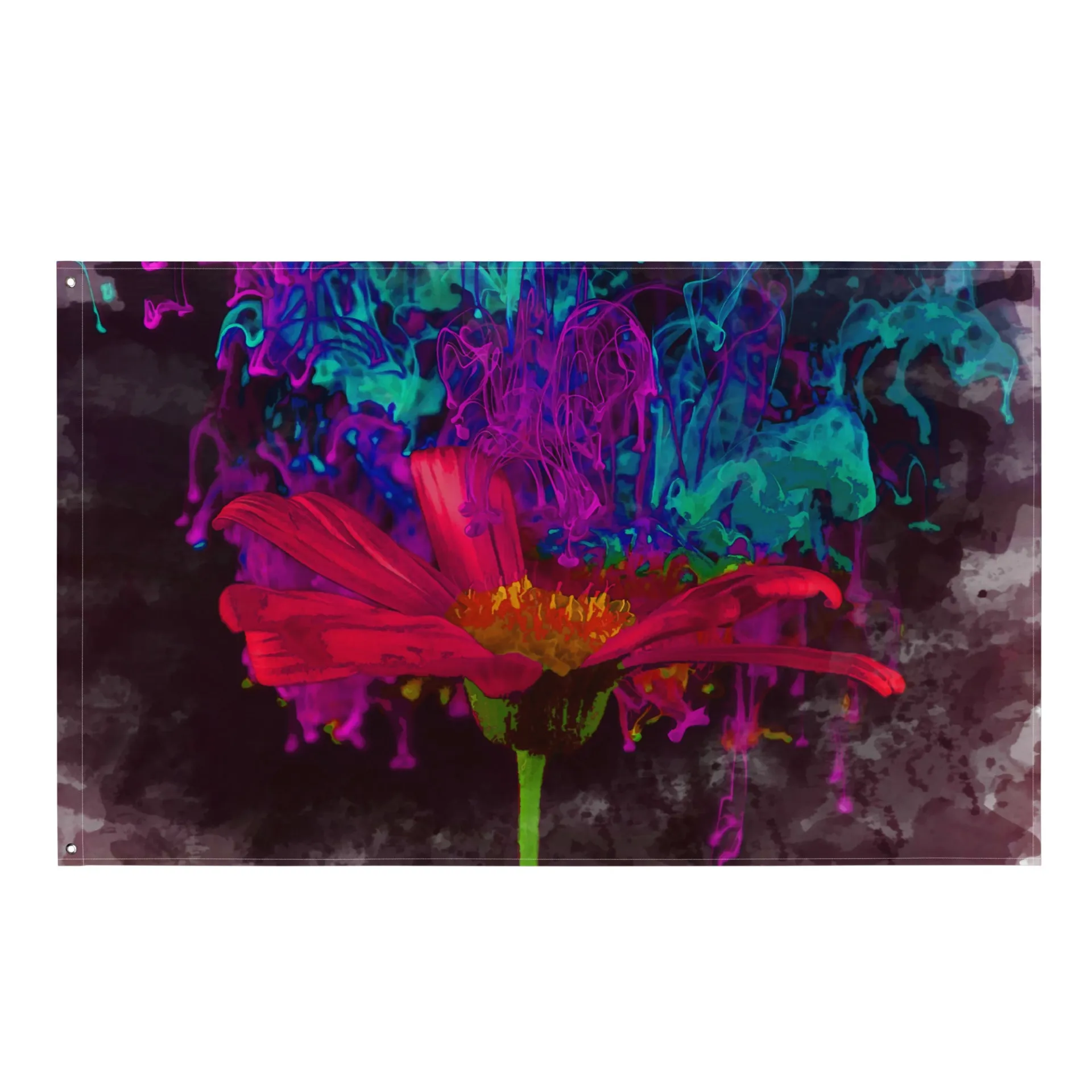 Modern Art Abstract Flower Painting Flag Tapestry - Beautiful and Versatile Home Decor