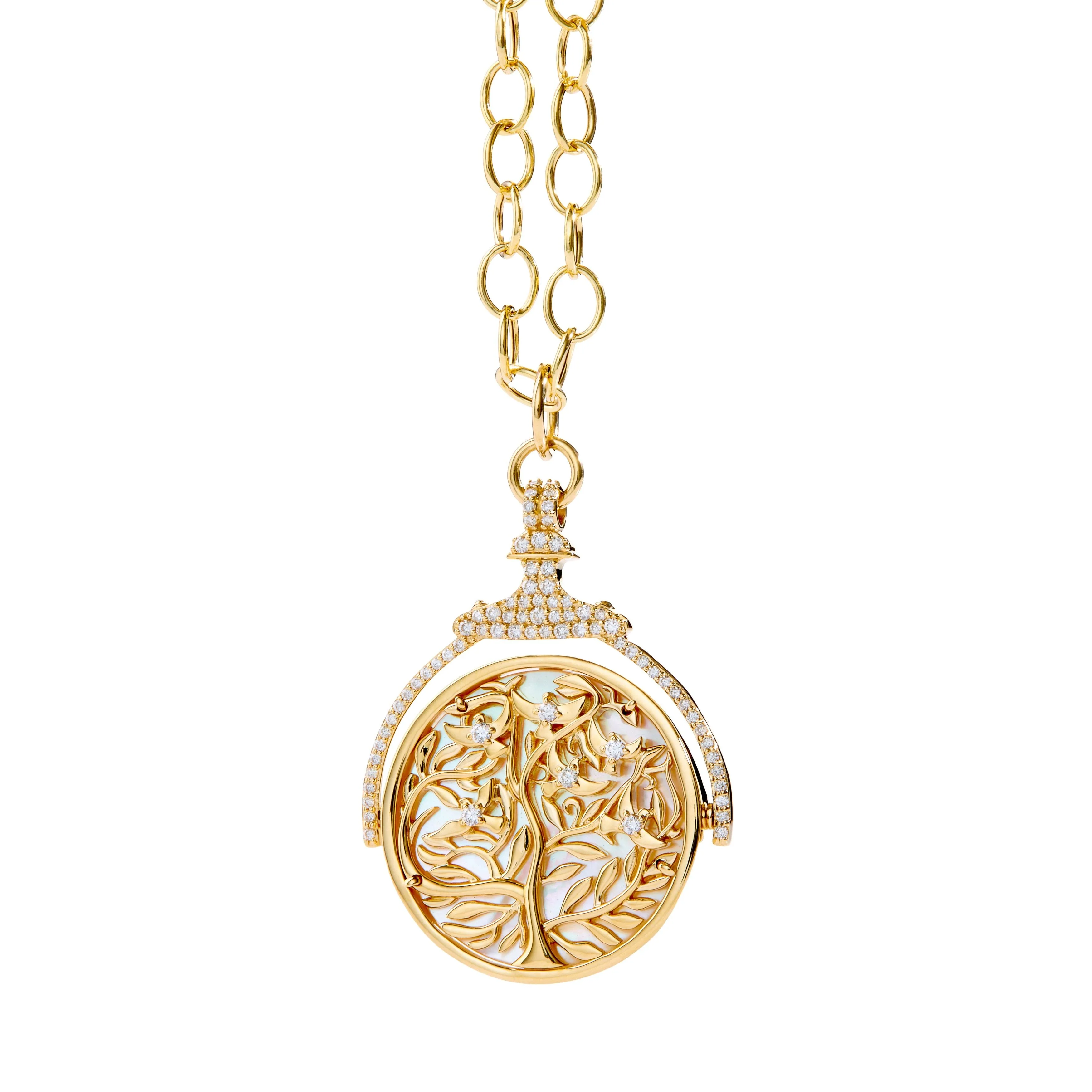 Mogul Motif Tree of Life Reversible Pendant