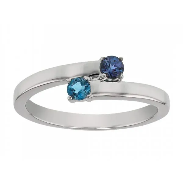 Mother's Two Stone Bypass Ring