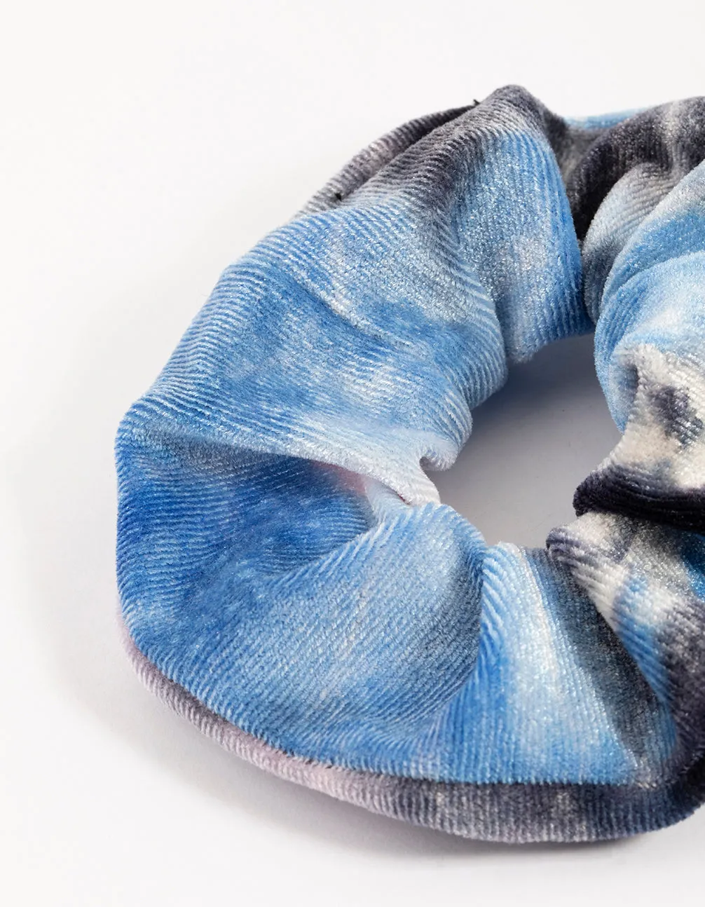 Navy Tie Dye Hair Scrunchie