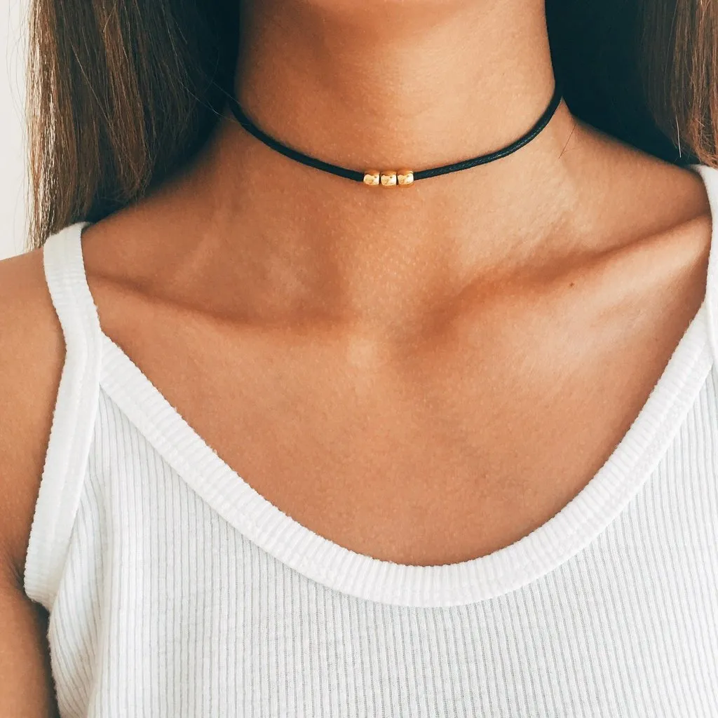 New personality short choker collar necklace trendy women all-match necklace