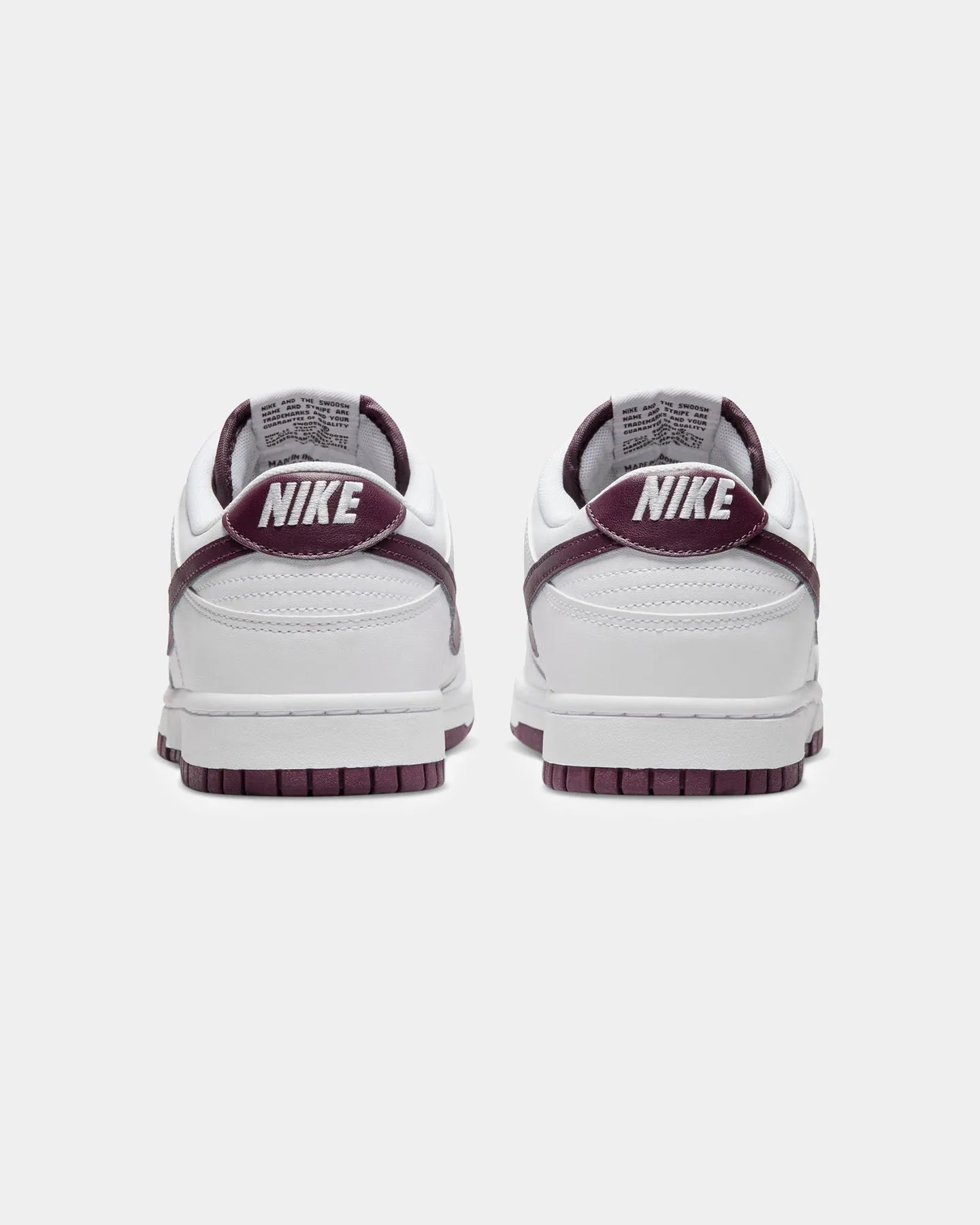 Nike Dunk Low Retro "Night Maroon" White/Night Maroon