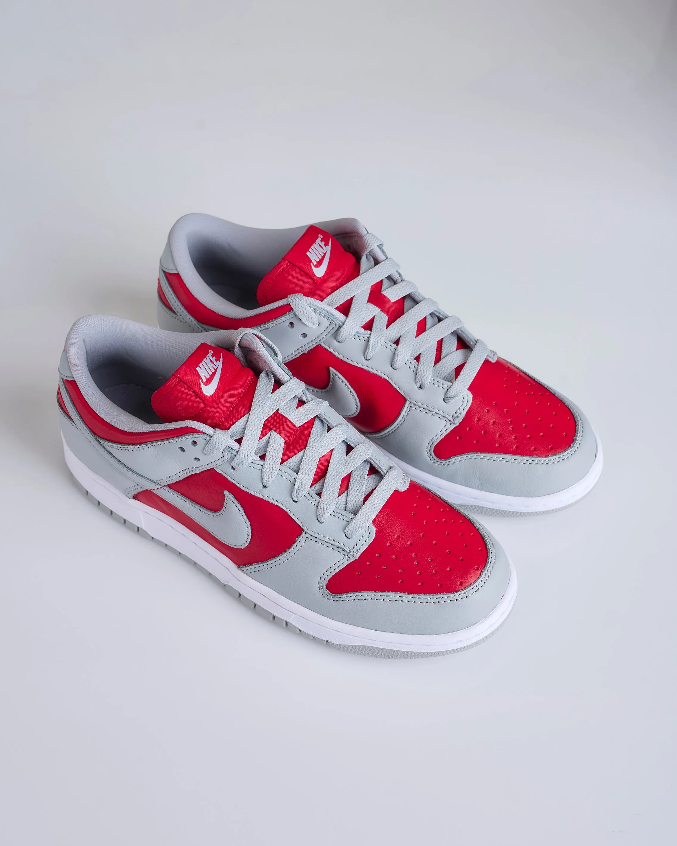 Nike Men's Dunk Low Varsity Red Silver-White FQ6965 600