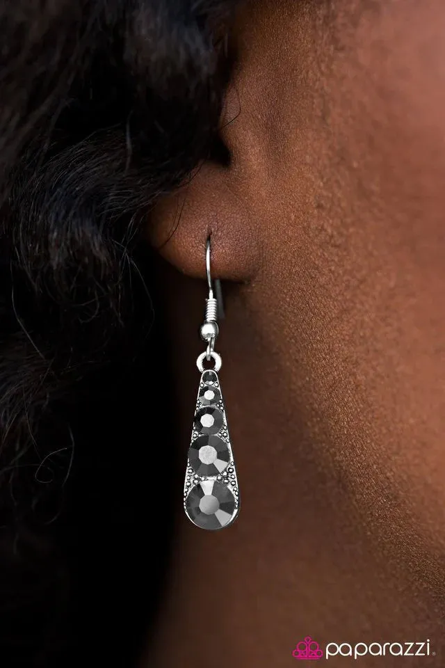 Paparazzi Earring ~ Friends In High Places - Silver