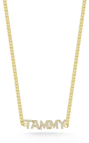 Pavé Nameplate Choker