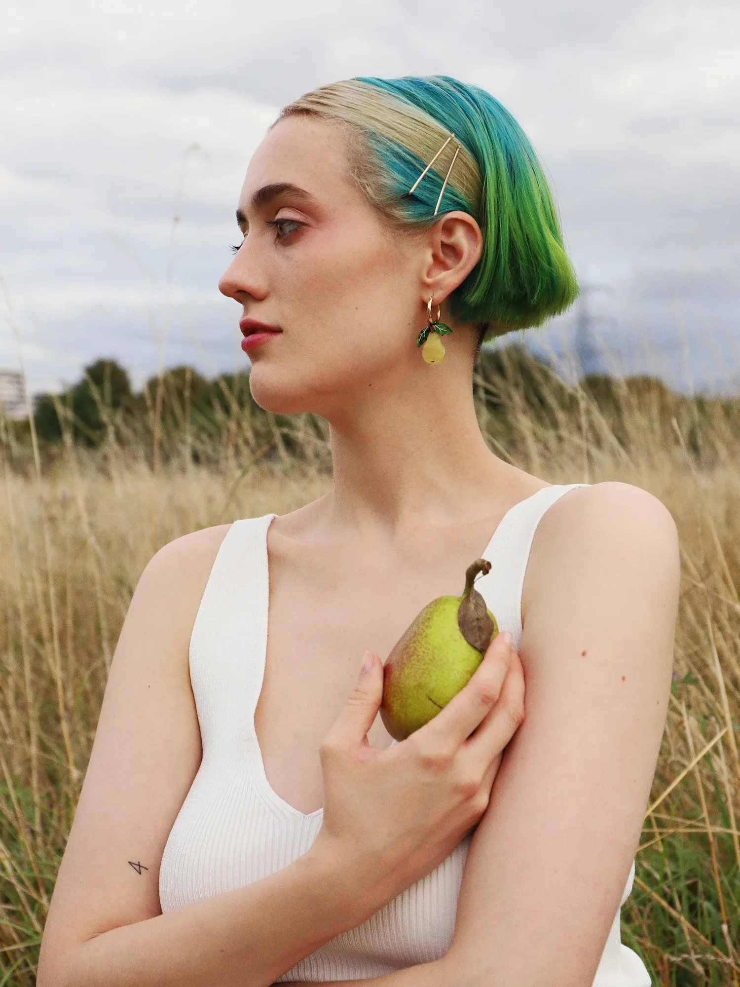 Pear Hoop Earrings II