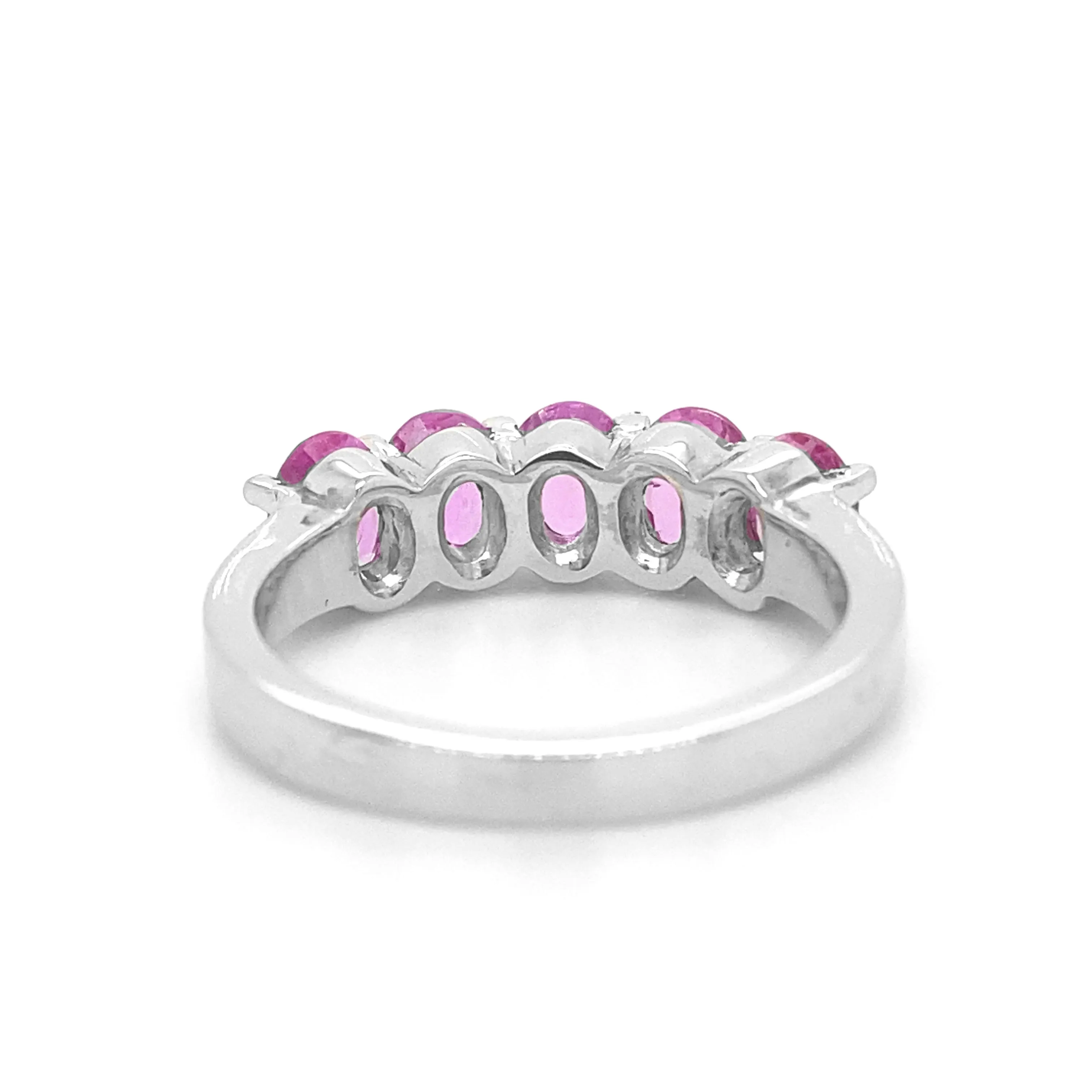 Pink Sapphire Ring Band R083N