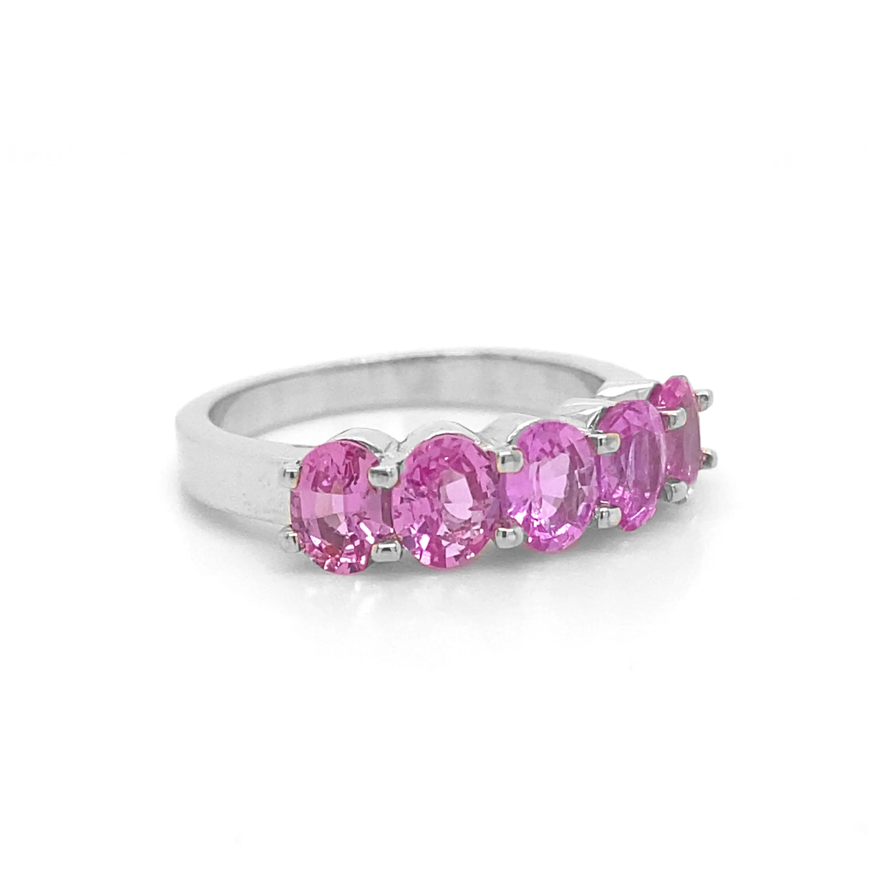 Pink Sapphire Ring Band R083N