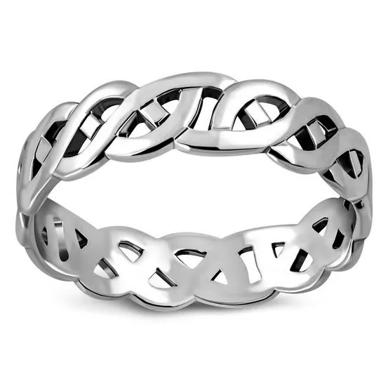 Plain Sterling Silver Celtic Band Ring