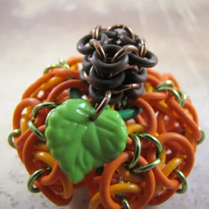 Pumpkin 3D Oriental Kaleidoscope Kit and Free Video - Coral, Bright Orange, Brown & Lime