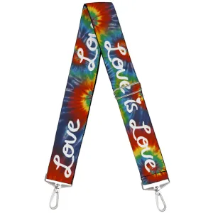 Purse Strap - LOVE IS LOVE BD Tie Dye White