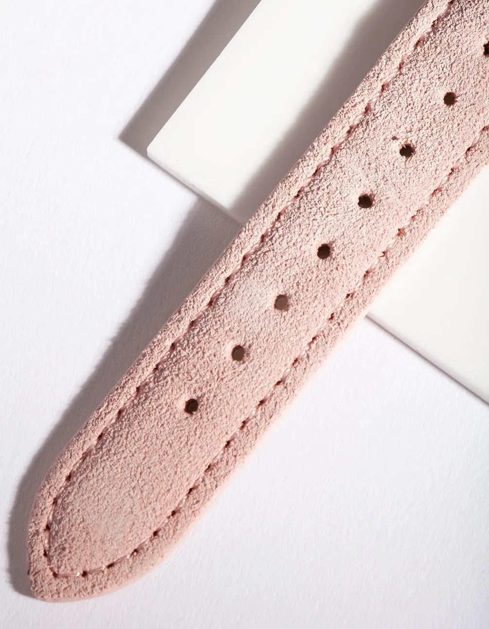 Rose Gold Pearl Leather Watch