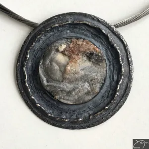 Silver & Chalcedony Pendant No.6