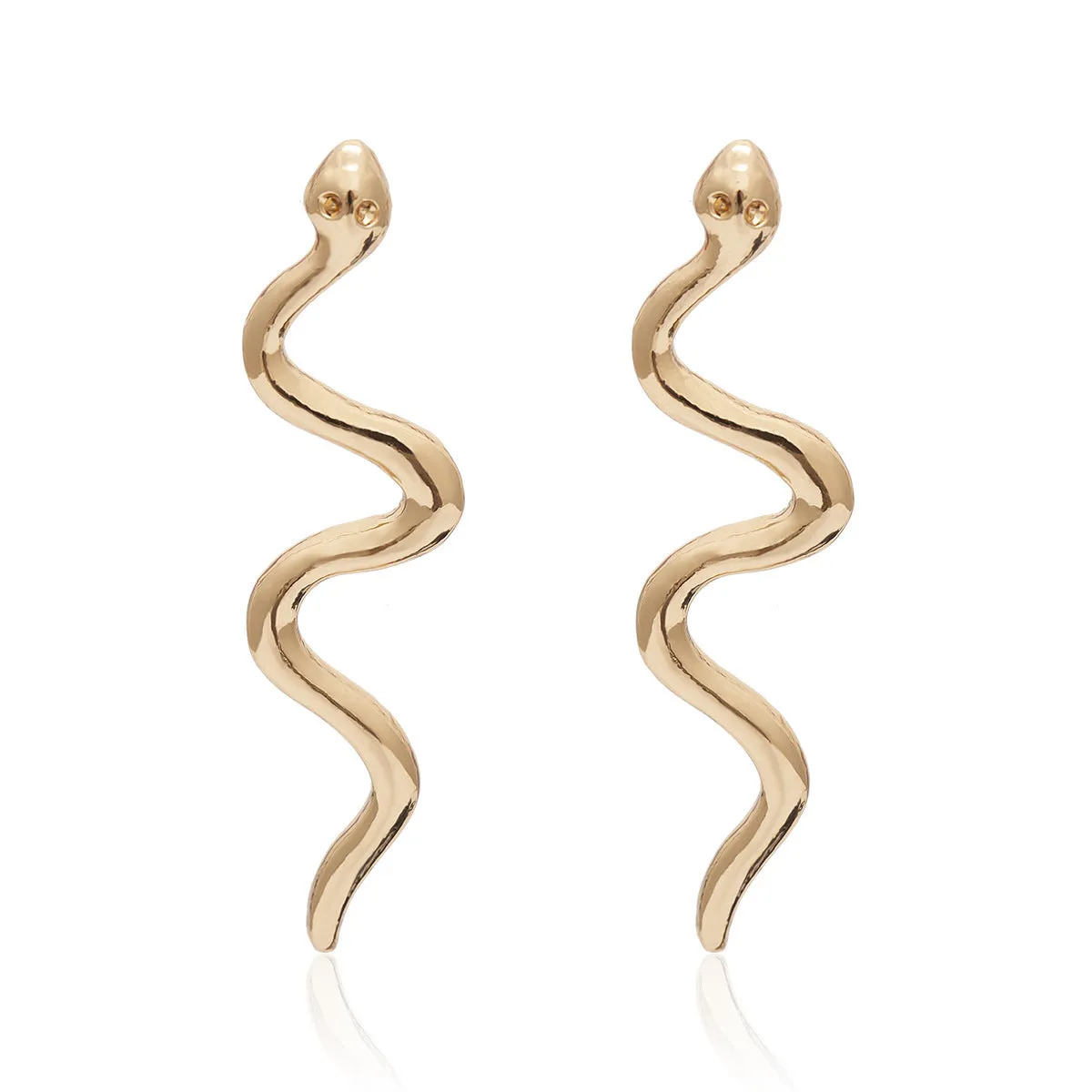 Snake Shaped Geometric Earrings for Stylish Women from Vienna Verve Collection