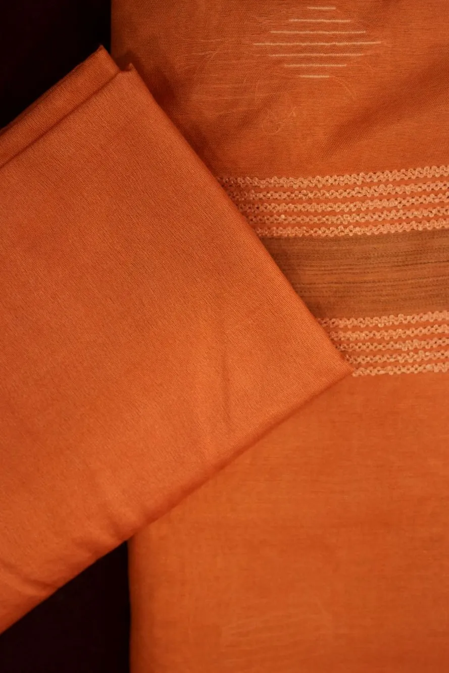 Soft Bhagalpuri silk dual toned with ghicha work sophisticated ready to wear saree