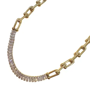 Stanley Baguette Sparkle Necklace