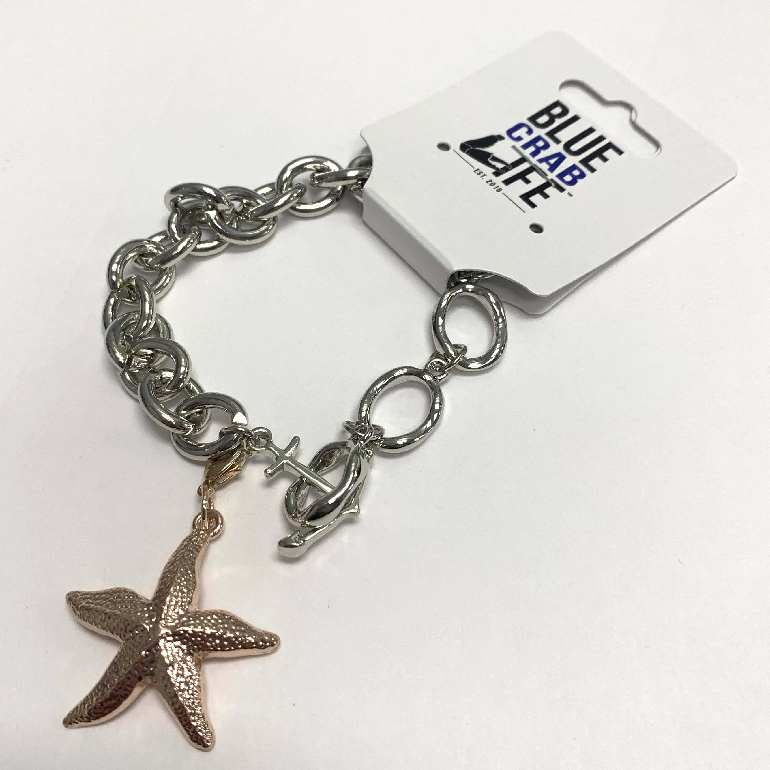 Starfish (Copper Plated) / Charm Bracelet