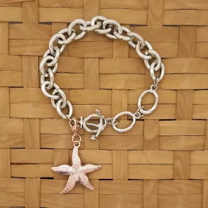 Starfish (Copper Plated) / Charm Bracelet