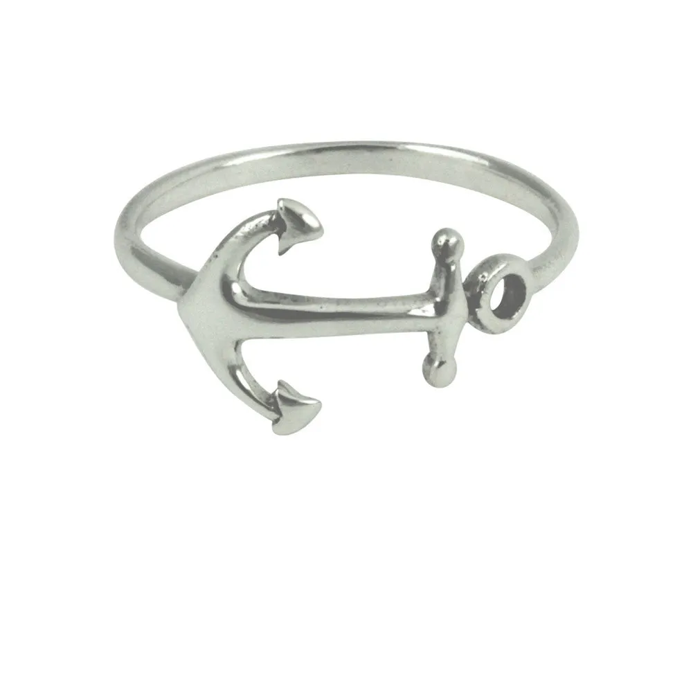 Sterling Silver Anchor Ring