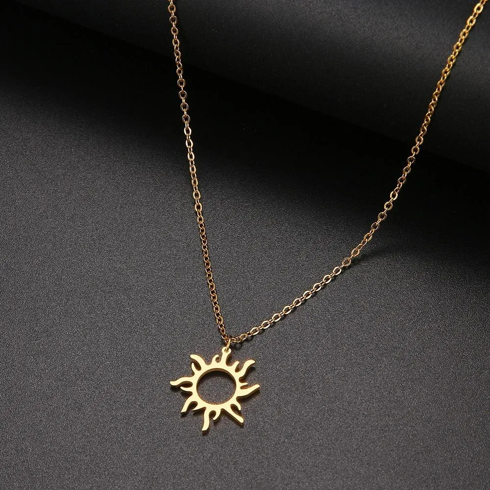 Sun Pendant Necklace