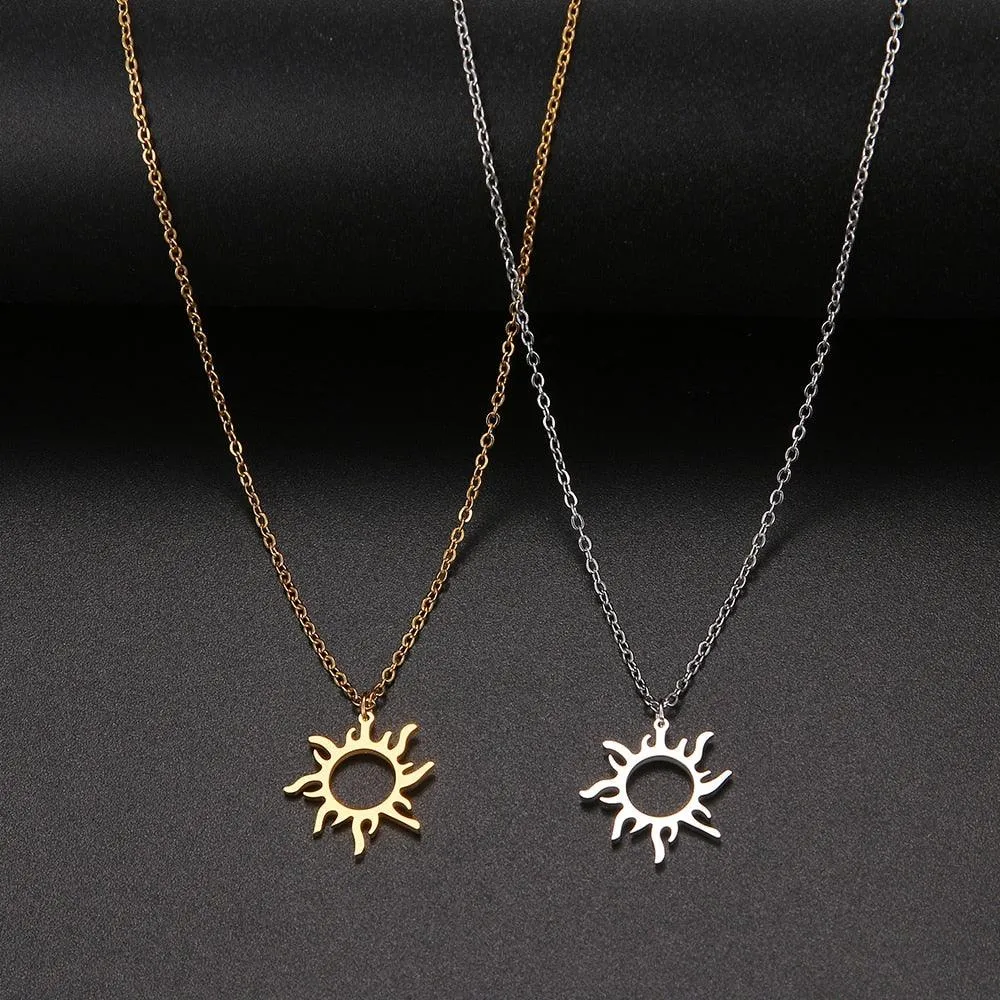 Sun Pendant Necklace