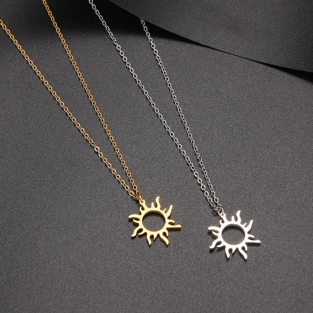 Sun Pendant Necklace