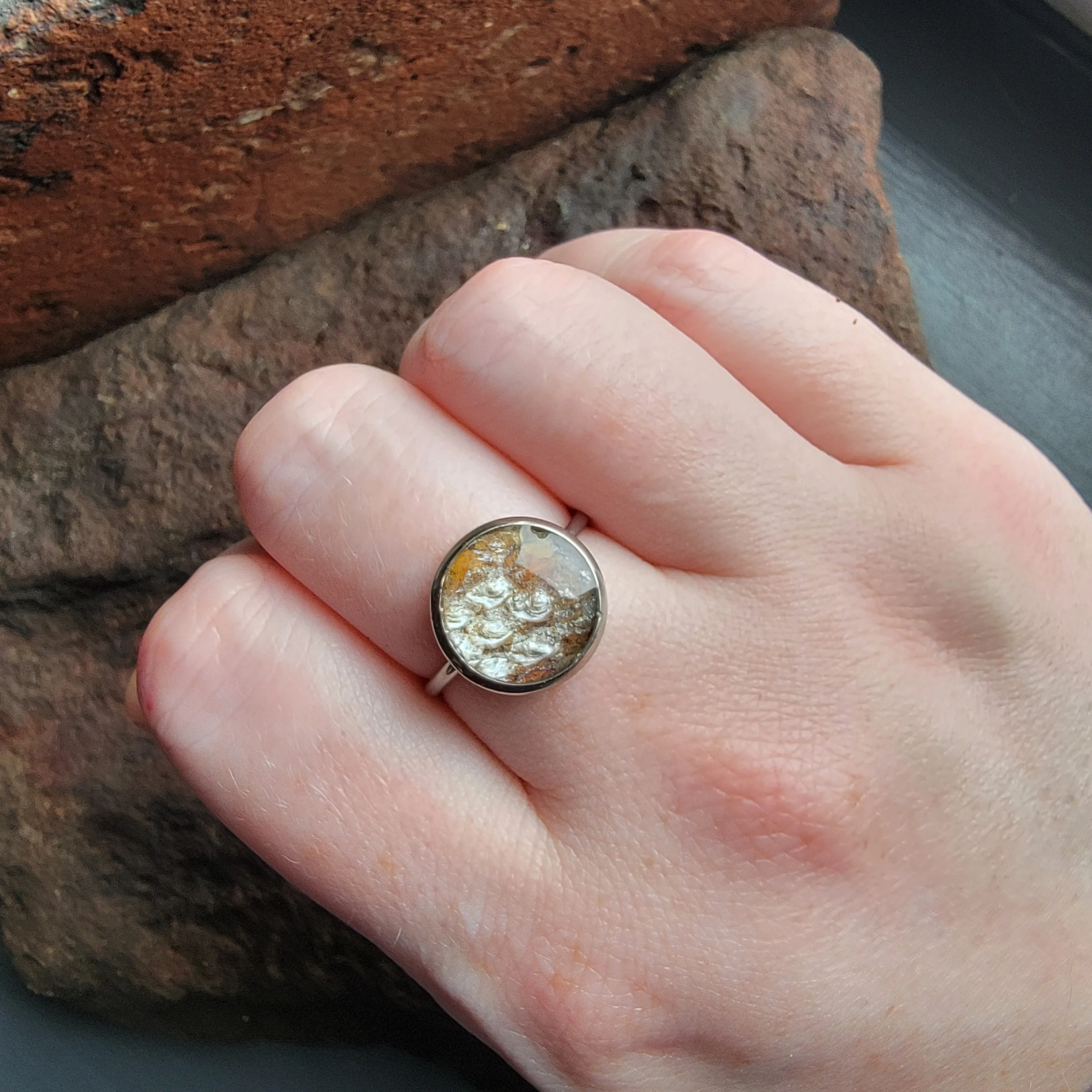 The Olive - Our Round Salmon Ring