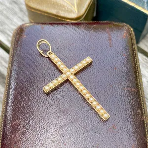 Vintage Pearl Cross