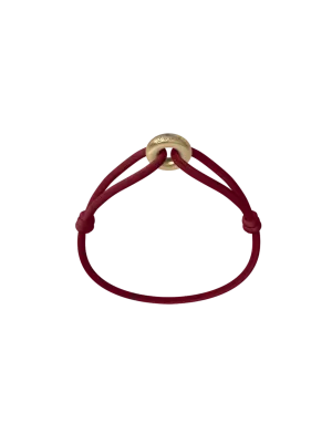 Wecord Golden Soho Cord Bracelet - Burgundy