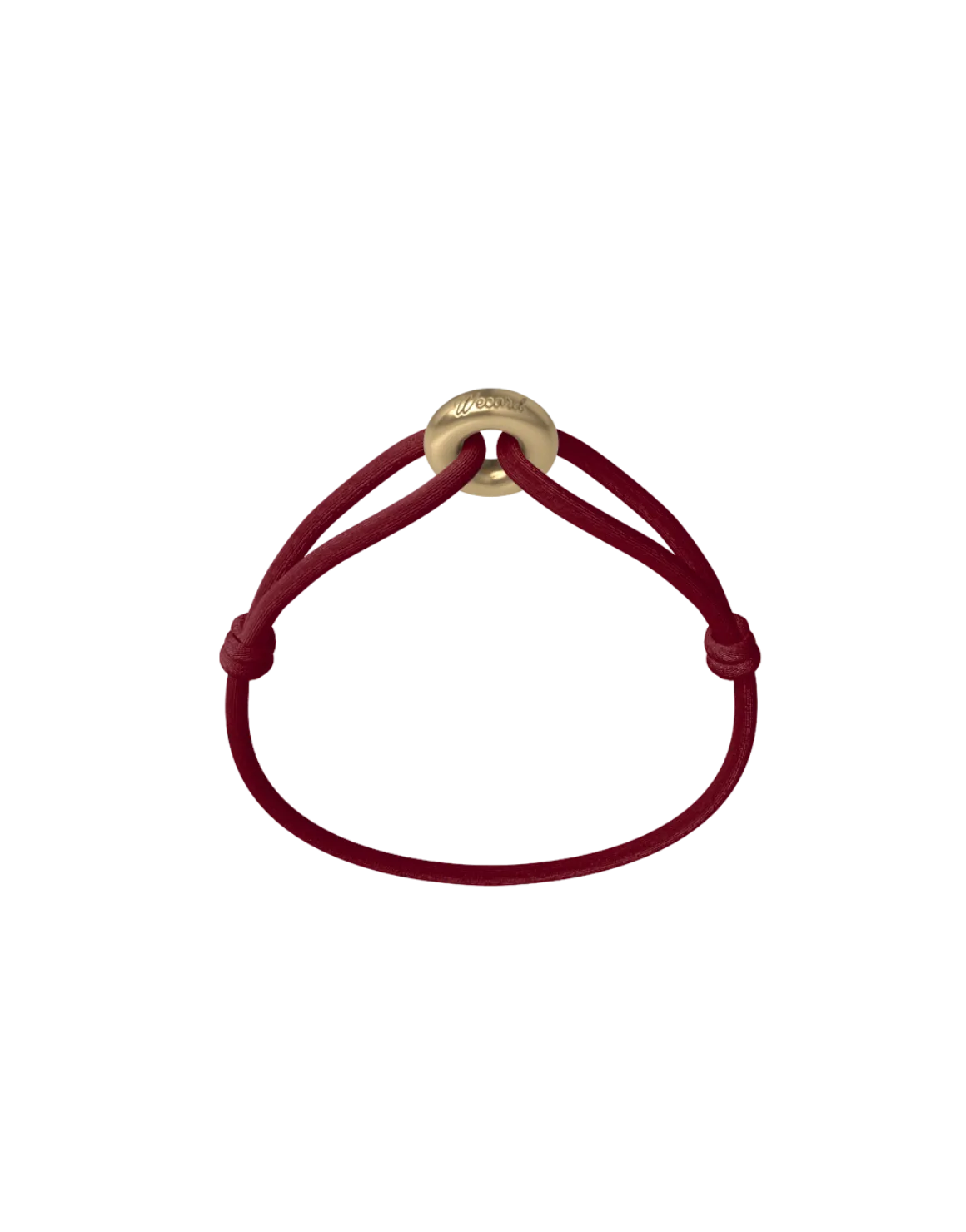 Wecord Golden Soho Cord Bracelet - Burgundy