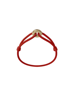 Wecord Golden Soho Cord Bracelet - Red