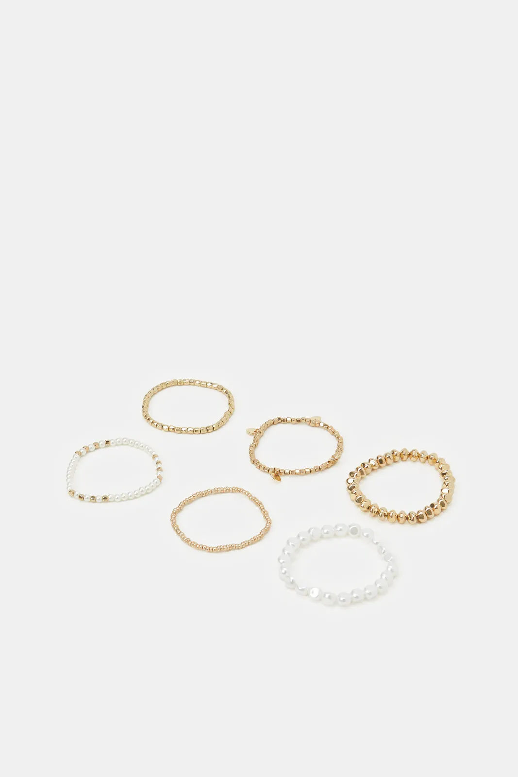 Women Assorted Embellished Bracelets Set (6 Piece)